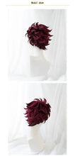 Load image into Gallery viewer, Tanjirouu Cosplay Wig 25cm Short Yellow Orange Gradient Demonn Slaying Hair