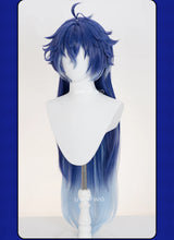 Load image into Gallery viewer, UWOWO Flins Wig Game Genshin impact Flins Cosplay Wig Kyryll Chudomirovich Flins Wig Long Hair Blue Hair Halloween Wig