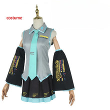 Load image into Gallery viewer, Anime Miku Cosplay Costume Miku Japan Maid May Output Dress Suit Headwear Wig Halloween Costume For Women Girl Adult