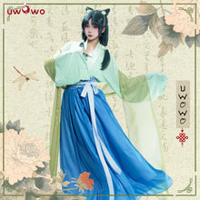 Load image into Gallery viewer, IN STOCK UWOWO Maomao Cosplay Anime The Apothecaryy Diariess Maomao Frog Green Hanfu Style Hunt Cosplay Costume New suit