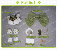 Load image into Gallery viewer, IN STOCK UWOWO Nahida Cosplay Genshin Impact Cosplay Fanart Nahida Cute Maid Cosplay Maid Dress Ice-green Halloween Outfit