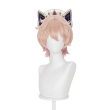 Load image into Gallery viewer, UWOWO Dahlia Wig Game Genshin impact Dahlia Cosplay Wig Short Pink Hair Halloween Wig