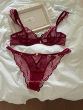 Load image into Gallery viewer, Sexy French Flower Embroidery Lace Bra Set Pure Desire Ultra Thin Push Up Wirefree Comfort Romantic Niche Bralette S-XL MOYISU