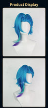 Load image into Gallery viewer, UWOWO Jinx Wig Game LOL: Arcane2 Fractured Jinx Cosplay Costume Wig Long Lace Wig Blue Hair Heat Resistant