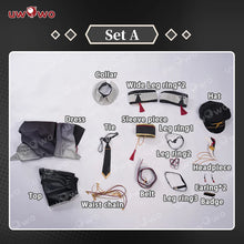 Load image into Gallery viewer, PRE SALE UWOWO Shenhe Cosplay Game Genshin Impact Fanart Shenhe Military Uniform Cosplay Costume With Coat Halloween Costume