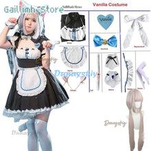 Load image into Gallery viewer, Vanilla Cosplay Costume In Stock Maid Dress Maid Outfit NEKOPARA Chocola Vanilla OVA Maid Game Uniform Cat Neko Girl Women