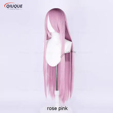 Load image into Gallery viewer, 73 Colors 100cm Long Straight Cosplay Wig Anime Compatible Universal Omopinenet Heat Resistant Synthetic Hair Wigs + Wig Cap