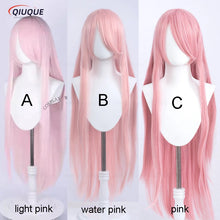 Load image into Gallery viewer, 73 Colors 100cm Long Straight Cosplay Wig Anime Compatible Universal Omopinenet Heat Resistant Synthetic Hair Wigs + Wig Cap