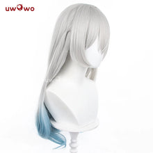 Load image into Gallery viewer, UWOWO Honkai Star Rail Firefly Cosplay Wig Long hair Grey Blue 60CM Hair Wig