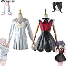 Load image into Gallery viewer, 【Wetrose】In Stock NEEDY GIRL OVERDOSE Amechan K Angel Cosplay Costume Game Seifuku Full Set JK Chou Zetsu Sai Kawa Ten Shi Chan