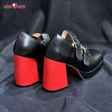 Load image into Gallery viewer, UWOWO Game Zenless Zone Zero Cosplay /ZZZ Cosplay Ellen Joe Maid Cosplay Shoes Black Red High Heel Shoes Size 35-45