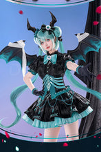 Load image into Gallery viewer, MIKUU Cosplay Costume Game Cosplay DokiDoki-R Mikku Cosplay Women Cute Black Green Lolita Dress Costume Mikuu Cosplay Wig