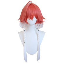 Load image into Gallery viewer, UWOWO Changli Wig Game Wuthering Waves Changli Cosplay Wig With Tonytail Long Hair Red and White