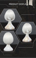 Load image into Gallery viewer, UWOWO Nierr: Automataa 2B Wig Cosplay Wig Yorhaa 2B Cosplay Wig 30cm Milky White Short Hair