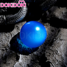 Load image into Gallery viewer, IN STOCK Jinxx Wig Game DokiDoki-R Women 38cm Hair Jinxx Cosplay Mask Tattoo Necklace Nails Bun Wig Luminous Ball Free Cap
