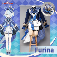 Load image into Gallery viewer, LAST BATCH UWOWO Furina Cosplay Costume GAME Genshin Impact Furina Focalors Hydro Archon Fontaine Rococo Furina Cospaly Outfit