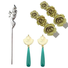 Load image into Gallery viewer, 2PCS Anime The Apothecary Diaries Maomao Headdress Cosplay Alloy Flower Hair Clip Props Headwear Accessories women Jewelry Gift