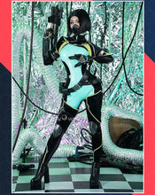 Load image into Gallery viewer, IN STOCK UWOWO Game Valorantt Viper Cosplay Costume with Face Mask Accessories Women Bodysuit Jumpsuit Halloween Costumes Suit