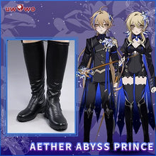 Load image into Gallery viewer, IN STOCK UWOWO Genshin Impact Fanart Abyss Lumine Princess Cosplay Costume Exclusive Traveler Lumine&Aether Halloween Costumes