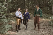 Load image into Gallery viewer, Cotton - Men's/Women's Renaissance Faire Shirt- Square Cuff halloween costumes for women cosplay costumes