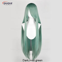 Load image into Gallery viewer, 73 Colors 100cm Long Straight Cosplay Wig Anime Compatible Universal Omopinenet Heat Resistant Synthetic Hair Wigs + Wig Cap