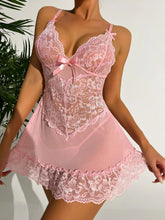 Load image into Gallery viewer, Women Sexy Sleeveless Nightdress Lace Chemise Lingerie Sleepwear Night Dress Erotic Dress Underwear Sexy Nightgowns
