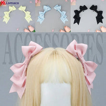 Load image into Gallery viewer, Kawaii Handmade Bow Hair Clips Anime Lolita Hairpins Cosplay Headwear JK Uniform Hair Accessory Xmas Gifts