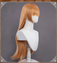 Load image into Gallery viewer, IN STOCK UWOWO NSFW 18+ Original Character Charlotte Nun Figure Sister Cosplay Wig Wig 70cm Orange Hair For Women