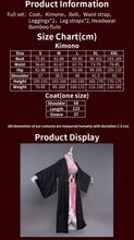Load image into Gallery viewer, UWOWO Nezuko Cosplay Costume New Design Kamadoo Nezuko Haori Coat Uniform Shirt Pants Belt Halloween Costumes