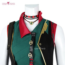 Load image into Gallery viewer, UWOWO Jinx Cosplay Collab Series: Game LOL Arcane S2 Powder/Jinx Buns Hair Alternative Universe AU Cosplay Costume Halloween cos