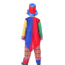 Load image into Gallery viewer, 39BD Child Clown Cosplay Costume Including Coat Shirt Pants Clown Hat Clown Necktie