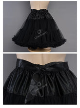 Load image into Gallery viewer, UWOWO Universal Black White Nahida Petticoat Crinolines Genshin Impact Maid Ver Best Match Petticoat Adjustable Bustle Pannier