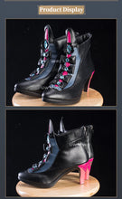 Load image into Gallery viewer, UWOWO Carlotta Shoes Game Wuthering Waves Carlotta Montelli Cosplay Shoes Black shoes Woman Size 36-43
