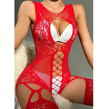 Load image into Gallery viewer, Plus Size One Piece Open Bra Crotchless Underwear For Women Sex Lace Transparent Sexy Lingerie Babydolls Erotic Bodysuit Mujer