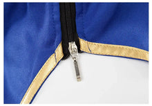 Load image into Gallery viewer, Cosplay Dress Blue Halter Neck High Slit Cheongsam Feminine Halter Neck Street Fighter Game Costume Halloween