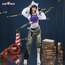 Load image into Gallery viewer, UWOWO Collab Series: Ashe Cosplay Game Overwatchh 2 x LEe SSERAFIMm Fearlesss Ashe Cosplay Costume XS-XXL Halloween Costume