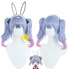 Load image into Gallery viewer, Miku Rabbit Hole Cosplay Wig Black Patent Leather Bunny Girl Sexy Cute Halloween Cosplay Costumes Headdresses Clothes Bows G # 1