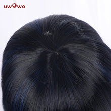 Load image into Gallery viewer, IN STOCK UWOWO Hashibiraa Inosukee Cosplay Wig Cosplay Hair Heat Resistant Dark-Blue Gradient Halloween
