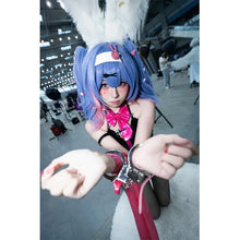 Load image into Gallery viewer, Miku Rabbit Hole Cosplay Wig Black Patent Leather Bunny Girl Sexy Cute Halloween Cosplay Costumes Headdresses Clothes Bows G # 1