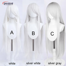 Load image into Gallery viewer, 73 Colors 100cm Long Straight Cosplay Wig Anime Compatible Universal Omopinenet Heat Resistant Synthetic Hair Wigs + Wig Cap