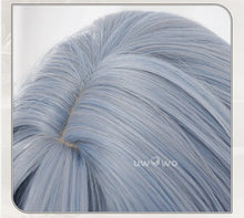 Load image into Gallery viewer, UWOWO Sunday Wig Game Honkai: Star Rail Sunday Cosplay Wig Long hair Grey blue 48cm Wig