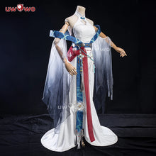 Load image into Gallery viewer, IN STOCK UWOWO Shenhe Cosplay Game Genshin Impact Fanart Shenhe 'Ink Feather Elegance' Cosplay Costume Chinese Halloween Costume