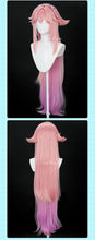 Load image into Gallery viewer, UWOWO Yae Miko Cosplay Wig Genshin Impact Fanart Yae Miko Illustration Hair 100cm Pink Long Hair Halloween Cosplay Wig