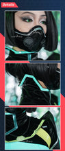 Load image into Gallery viewer, IN STOCK UWOWO Game Valorantt Viper Cosplay Costume with Face Mask Accessories Women Bodysuit Jumpsuit Halloween Costumes Suit