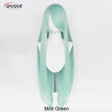 Load image into Gallery viewer, 73 Colors 100cm Long Straight Cosplay Wig Anime Compatible Universal Omopinenet Heat Resistant Synthetic Hair Wigs + Wig Cap
