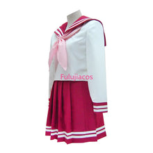 Load image into Gallery viewer, Fulujiacos Womens Konata Izumi Cosplay Costume School Uniform Sailor Dress Halloween Outfit Custom
