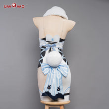 Load image into Gallery viewer, LAST BATCH UWOWO Genshin Impact Traveler Lumine Cosplay Costume Douji Bunny Suit Canon Aether&Lumine Cos Outfit Halloween Cos