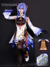 Load image into Gallery viewer, 【Wetrose】In Stock Ganyu SSR Cosplay Costume Genshin Impact Gan Yu Гань Юй Gamu Horn Head Gears Full Set Wig Shoes Halloween Xmas