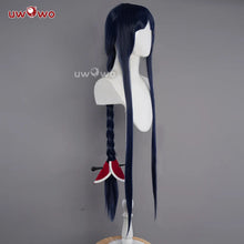Load image into Gallery viewer, IN STOCK UWOWO Ahri Cosplay Wig Game League of Legends/LOL: Ahri Wig Champion Cosplay Wigs Ahri Hair Dark Blue 100cm Long Wig