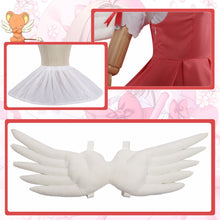Load image into Gallery viewer, Anime Cardcaptor Sakura Card Captor Cosplay Kinomoto Sakura Cosplay Costume Wig Pink Lolita Dress Halloween Fancy Cos Party Suit